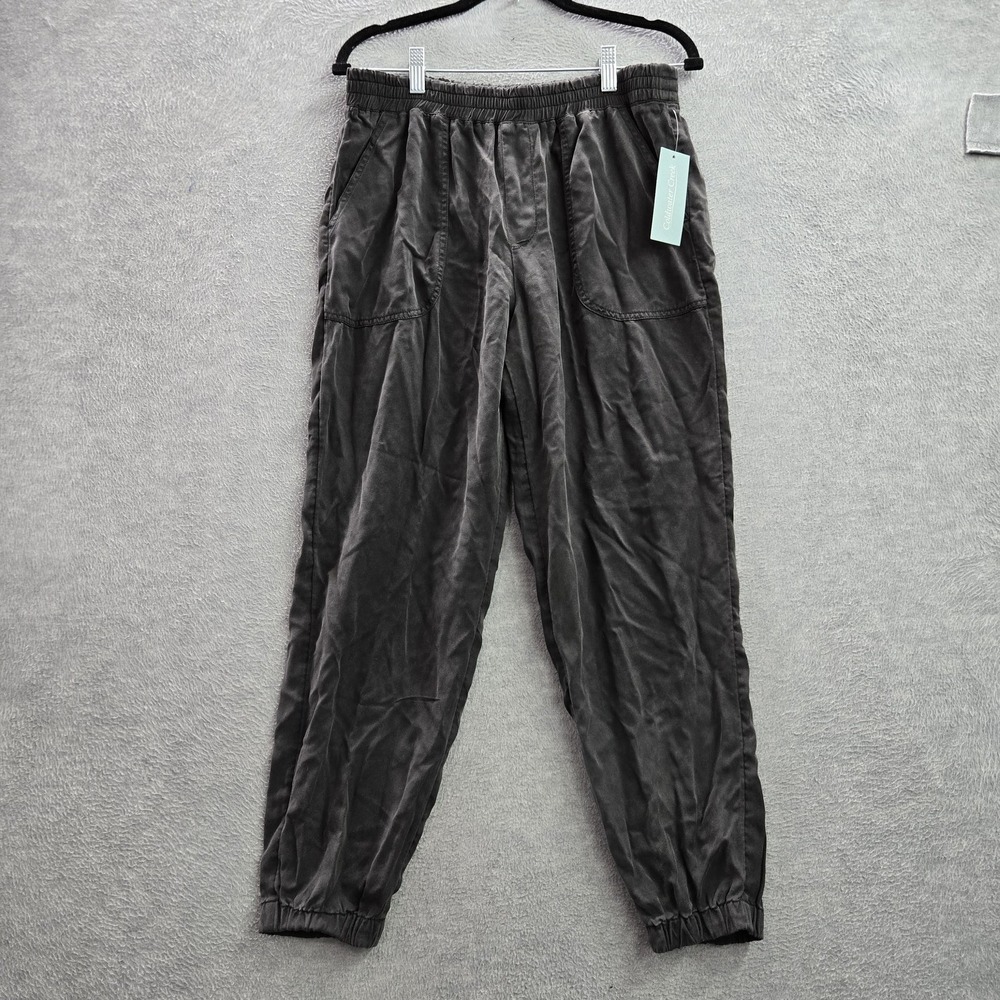 Coldwater Creek Women Pants 10 Washed Black Casual 27" Inseam NWT